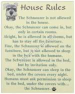 House Rules for Schnauzers