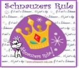 Schnauzers Rule ecard, dog ecard, schnauzer card, free dog ecards