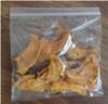 Place sweet potato dog chews in zip-lock bag and store in refrigerator or freezer