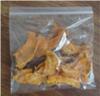 Place sweet potato dog chews in zip-lock bag and store in refrigerator or freezer
