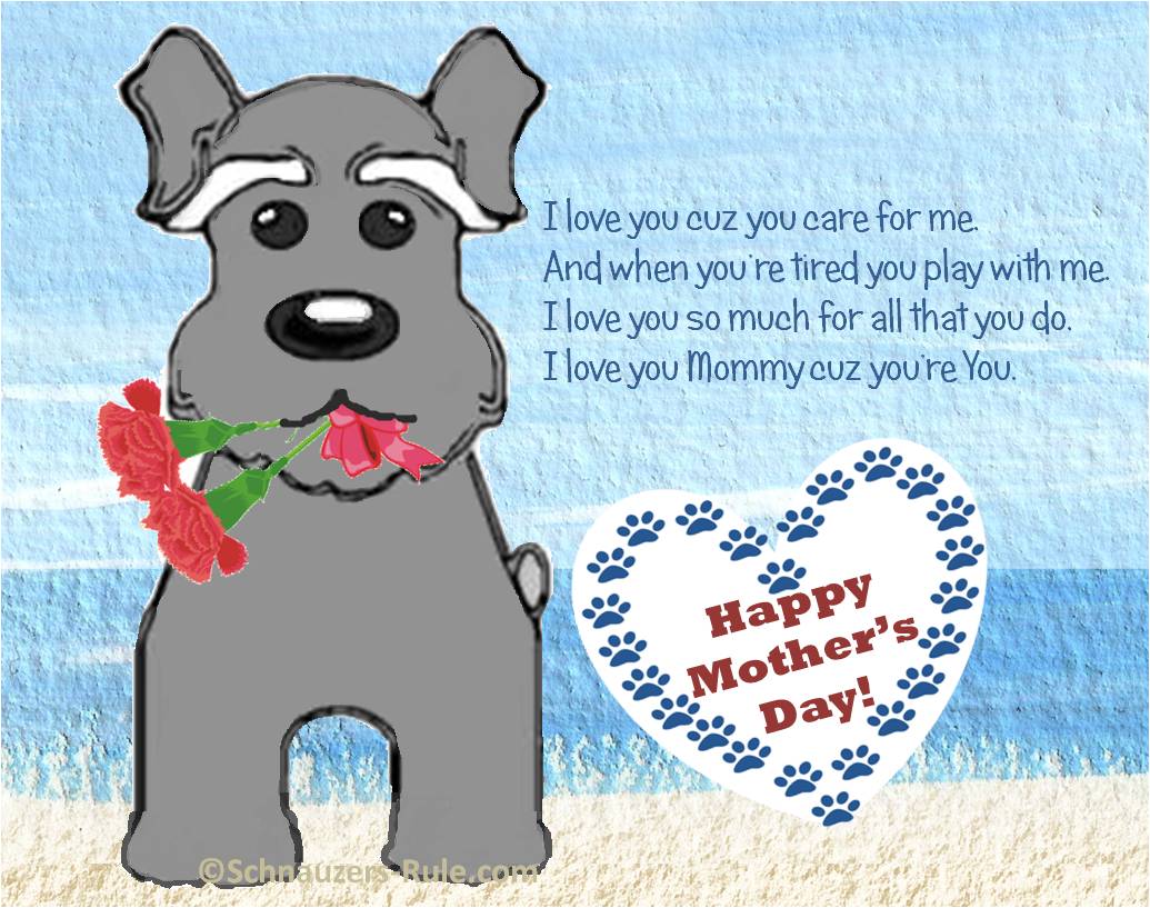 Mothers Day Dog Gifts, Poems, and Free Dog ecard