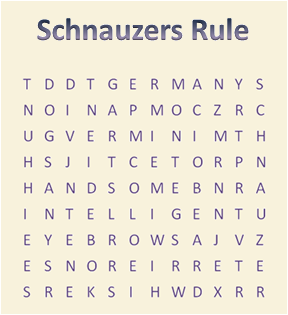 Schnauzer Word Search Puzzle