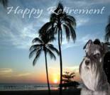 Retirement ecard, dog ecard, schnauzer card