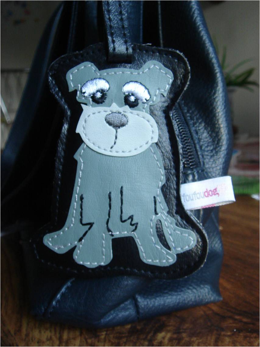 Schnauzer Luggage Tag