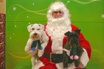 Jack and Jorja with Santa